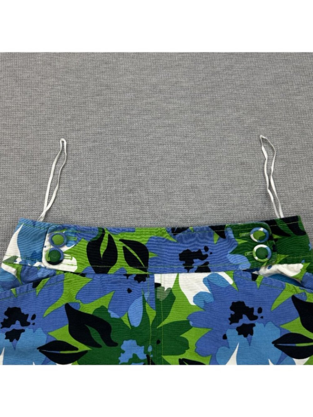 Jones New York Sport Skirt Womens Size 12P Multicolor Floral Corduroy Buttons - Picture 5 of 11